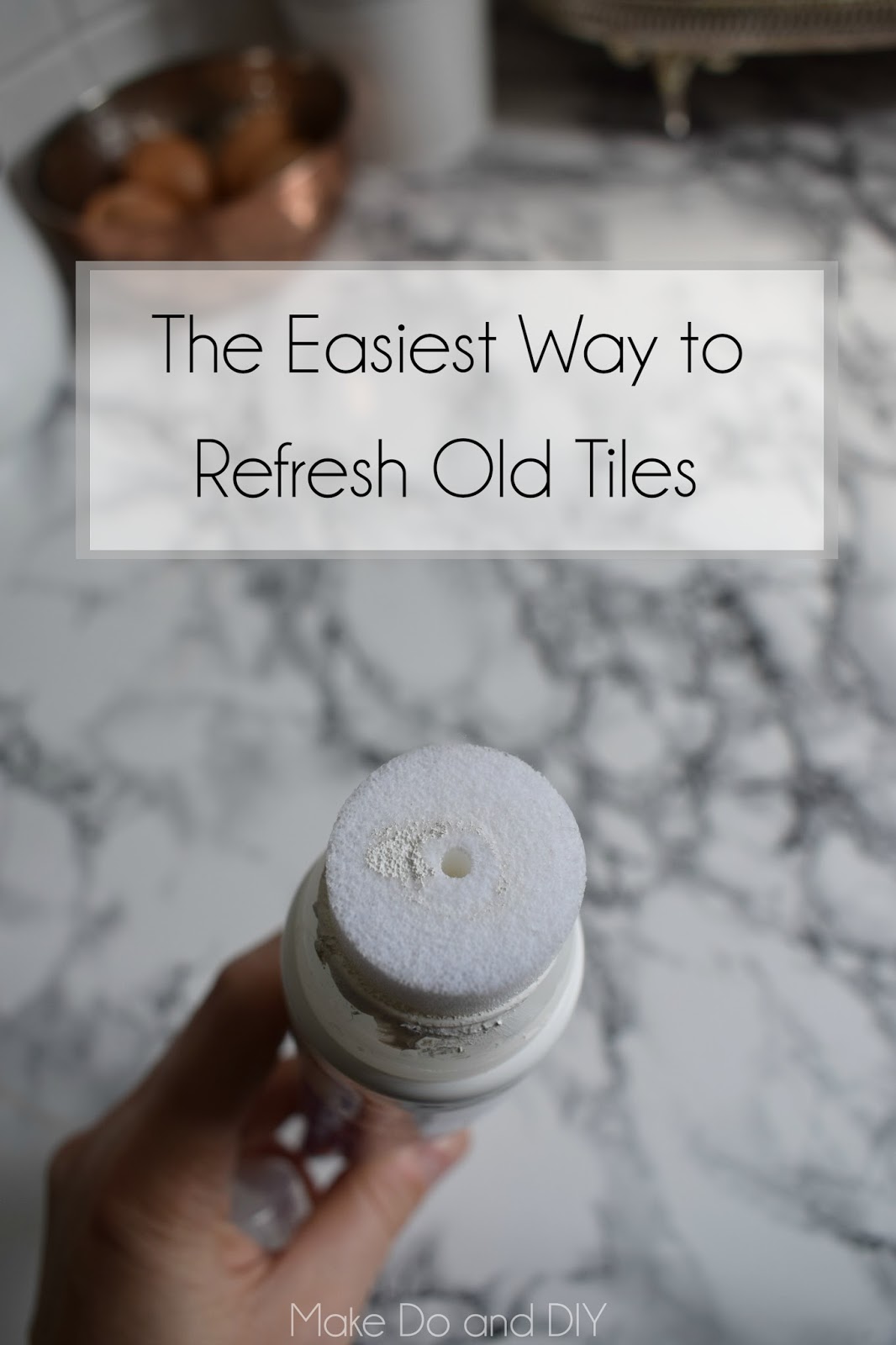 refreshing tile grout Make Do and DIY