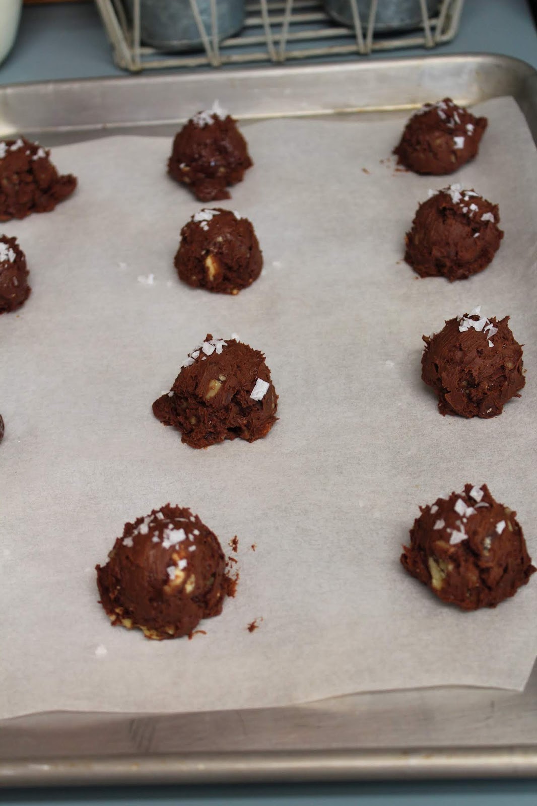 A Taste of Alaska Triple Chocolate Truffle Cookies with Flaky Salt