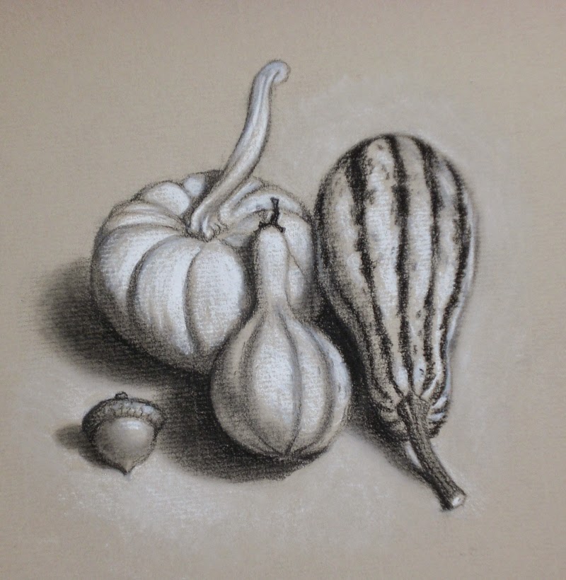 . My Drawing Journal: More gourd drawings...