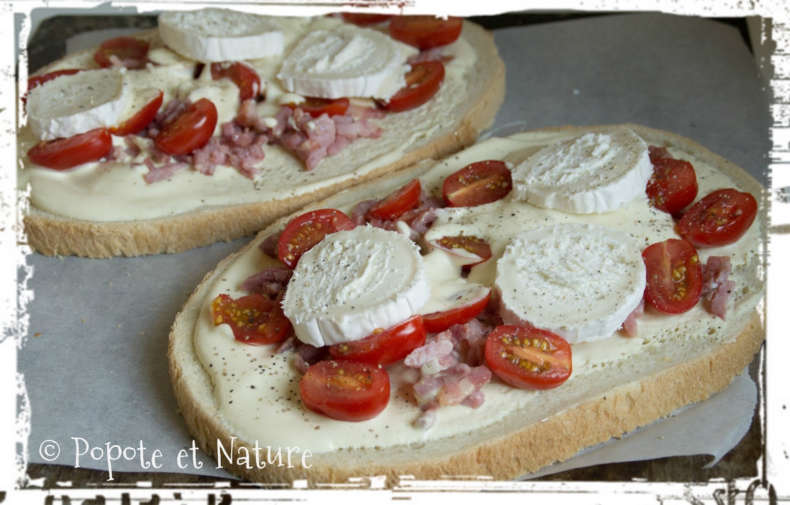 Popote et Nature Bruschetta campagnarde qui déménage