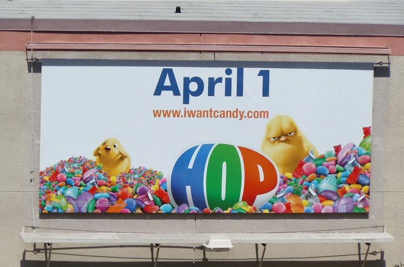 Hop Easter chicks billboard