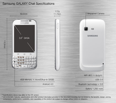 Samsung Galaxy Chat Review and Specs