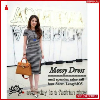 SPC158M40 Mossy Dress Spandek Bhn Dress Wanita | BMGShop