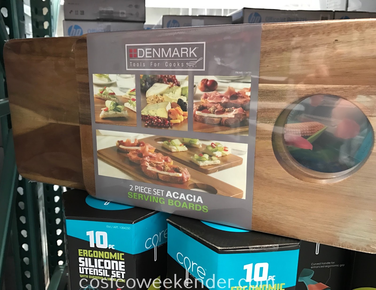 Denmark Acacia Serving Boards (2 piece set) Costco Weekender