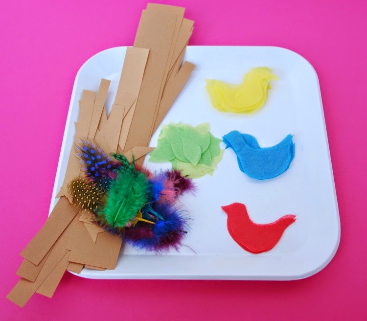 Bird Suncatcher Craft for Kids