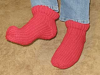 Knifty Knitter Slipper Socks