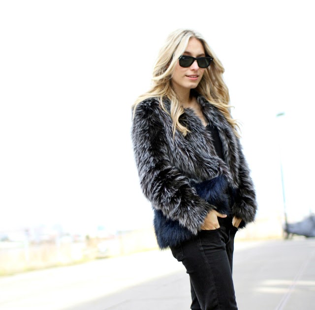 This chick's got style: Outfit: Black and blue