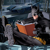 Batman reading