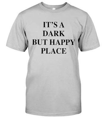 It's A Dark But Happy Place T Shirt Hoodie - Victoria Beckham