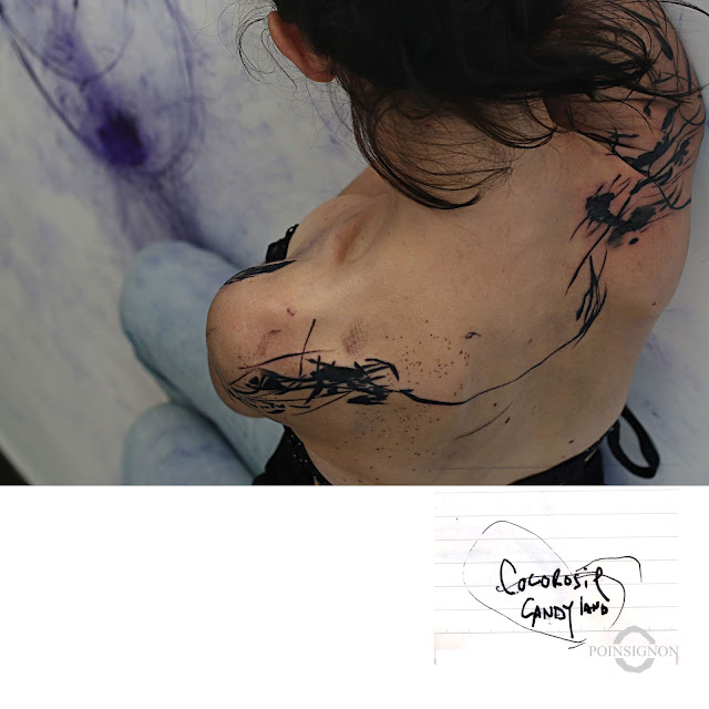 tatoueour clermont ferrand noir abstrait graphique olivier poinsignon cocorosie