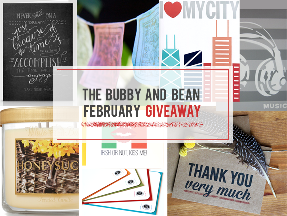 The Bubby and Bean February Giveaway // Win 6 Prizes Worth $440!