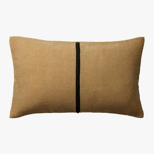 Ikea Helgonort jute pillow cover to use as map coordinate pillow cover