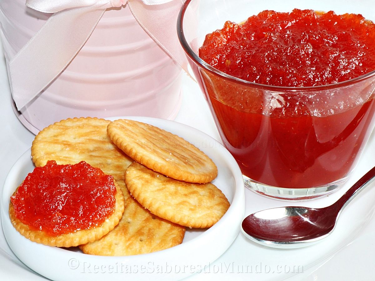 Doce ou Compota de Tomate no Microondas Básica Tomato Jam in the