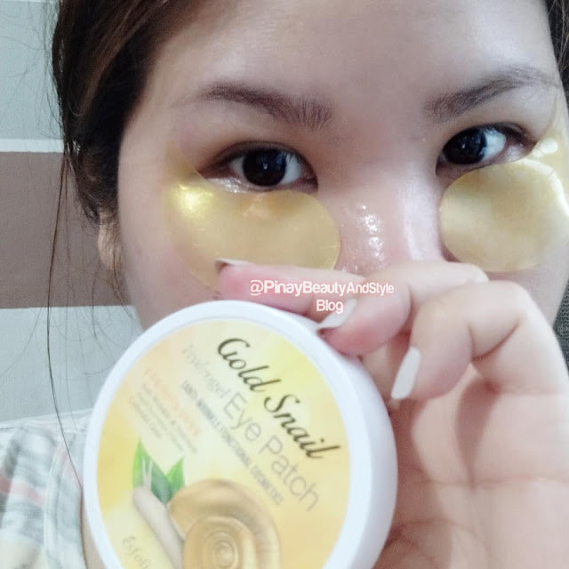 Esfolio Gold Snail Hydrogel Eye Patch Review Really Great for Tired