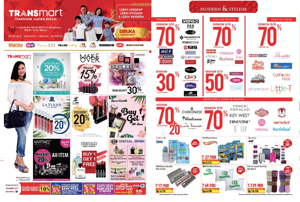 #Transmart #Carrefour - #Promo Opening Transpark Mall Juanda Bekasi (s.d 03 Maret 2019)