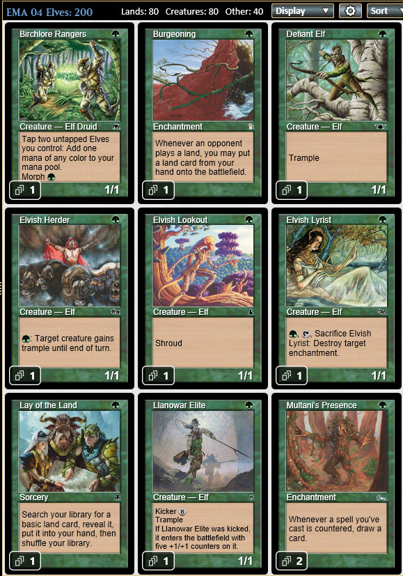 Magic the Gathering Adventures Legacy Casual Elves (Deck)