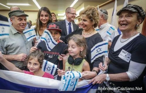 Judíos franceses llegando a Israel