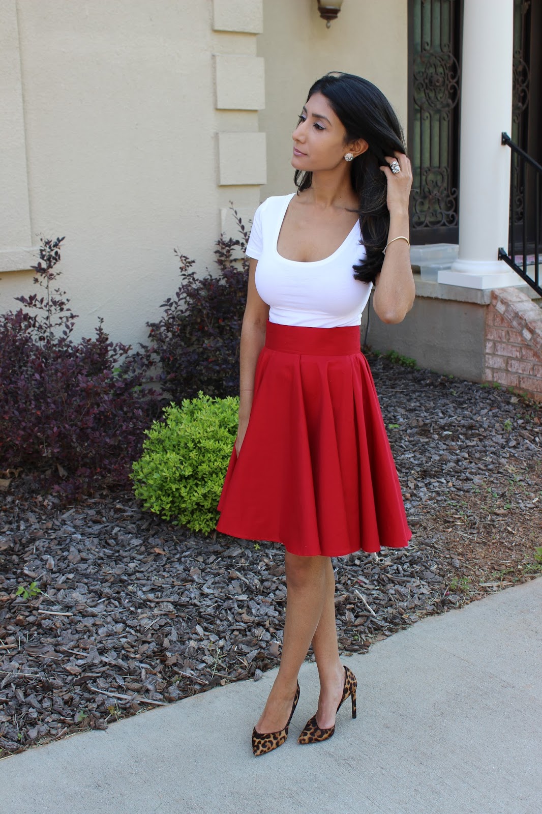 Made By A Fabricista: Birthday Skirt in Red!