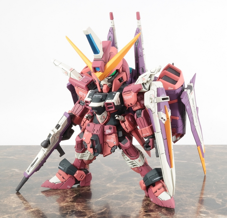 Custom Build: SD X RG Justice Gundam.