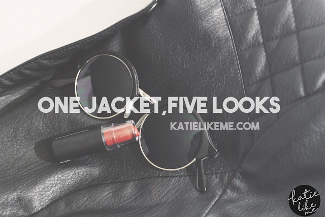  5 Ways to Style a Leather Jacket, katielikeme.com fashion, style, outfit, leather jacket