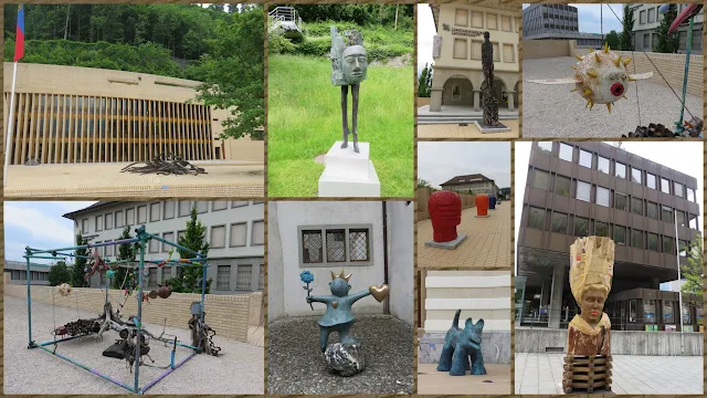Zurich to Liechtenstein day trip: Open air sculpture exhibit in Vaduz, Liechtenstein