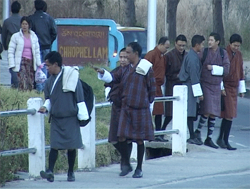 Pedestrian Day in Bhutan