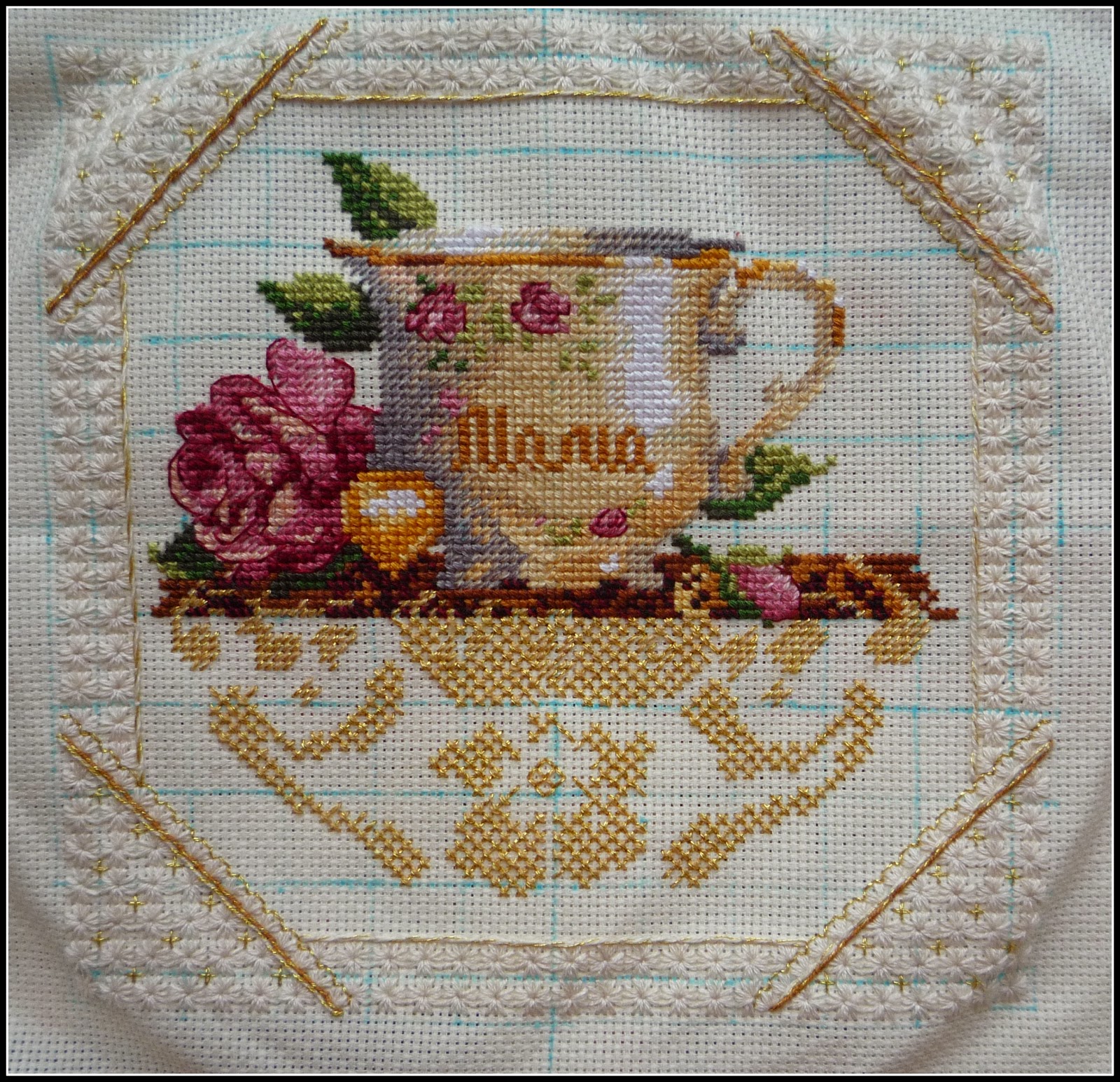 Схема вышивки дименшенс мамина чашка