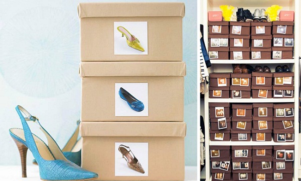Những cách lưu trữ giày dép đơn giản mà gọn gàng