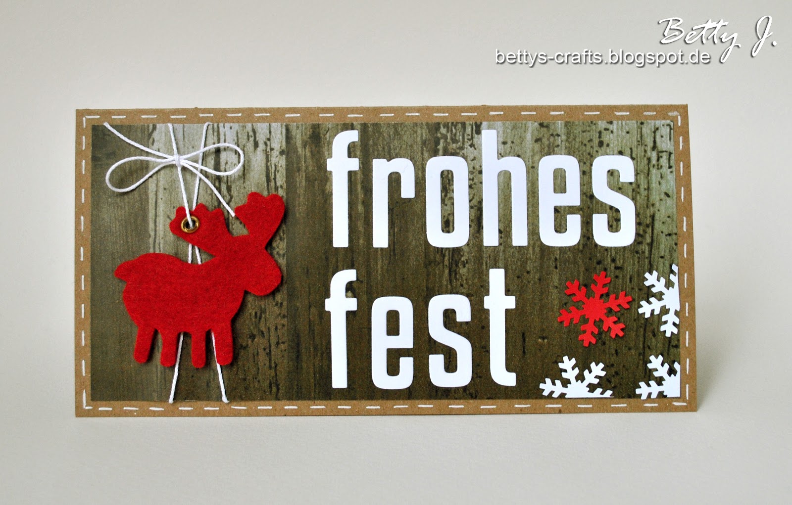 Bettys Crafts: Frohes Fest - die sechste Bettys Crafts: Frohes Fest - die sechste