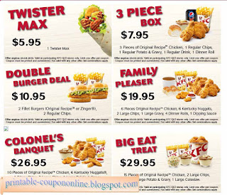 Free Printable Kfc Coupons Free Printable Kfc Coupons