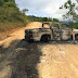 BAHIA / Criminosos incendeiam carro após assalto as agencias do Banco do Brasil e do Bradesco em Miguel Calmon