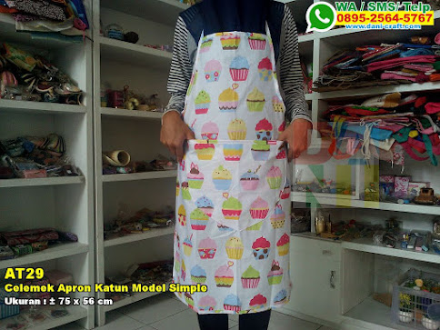 Celemek Apron Katun Model Simple