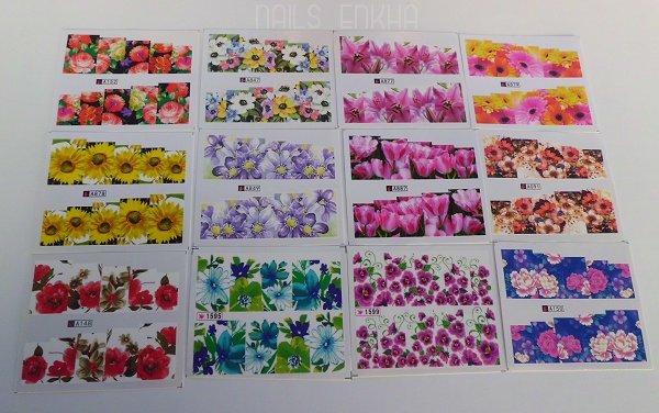 Floral Nail Water Decals