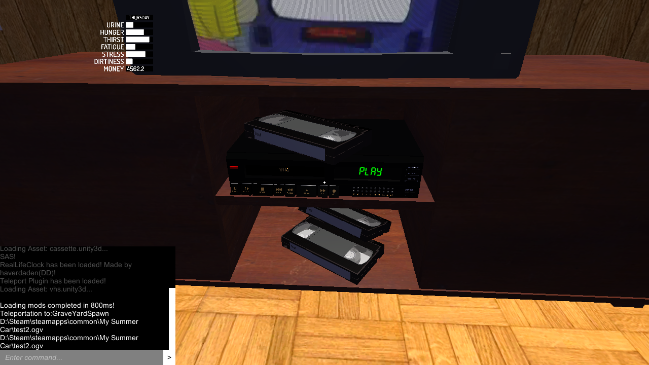 VHS Player for House My Summer Car Mods