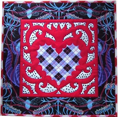 Bleeding Heart Blush Punchneedle Kit - &quot;The Quilted Crow Quilt