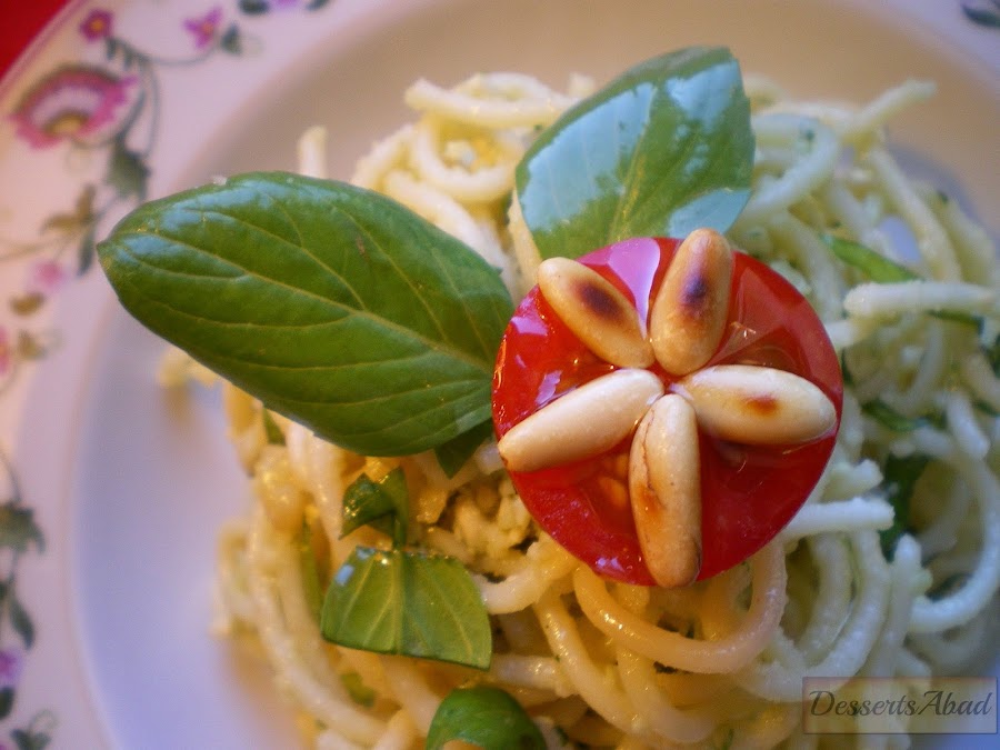Spaghetti al pesto