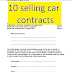 10 selling car contract exemples doc and pdf format