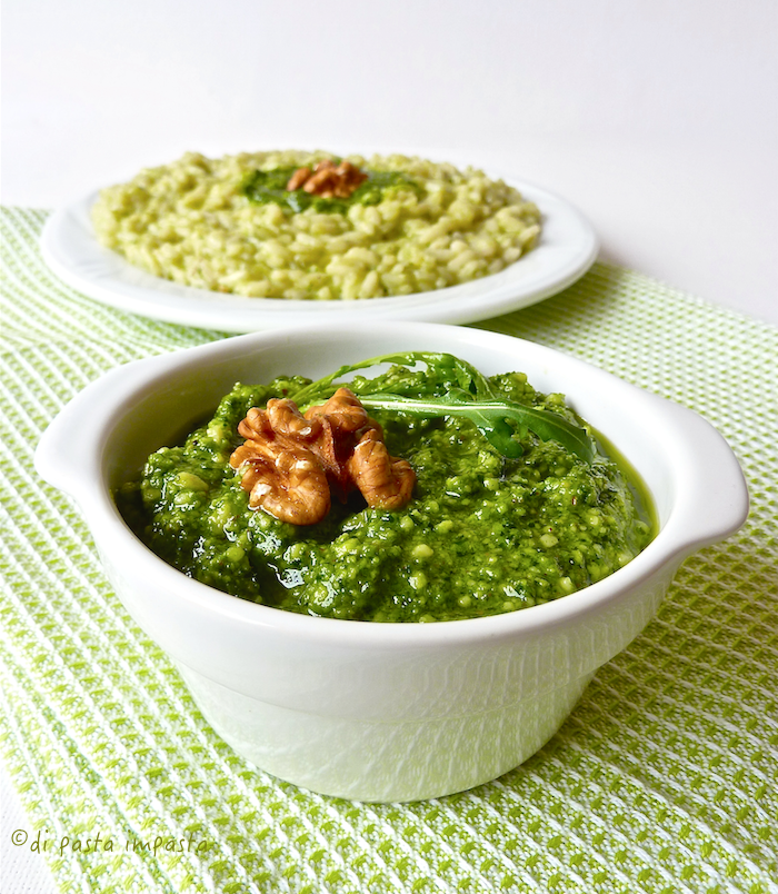 Di Pasta Impasta Risotto al pesto di rucola e noci