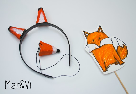 Máscaras de animales de cartón