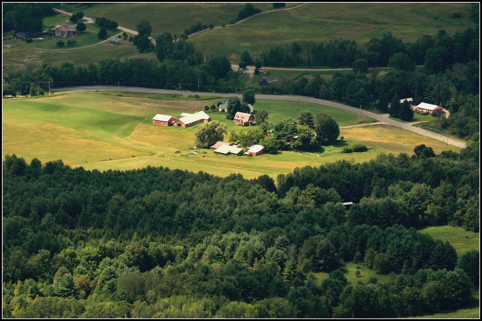 Appetite For Photos Brownsville, VT farm from Mt. Ascutney