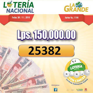 Loteria Grande sorteo 1188 - 4to premio Miercoles 30-11-2016 loteria-grande-sorteo-1188-4to-premio-30-11-2016