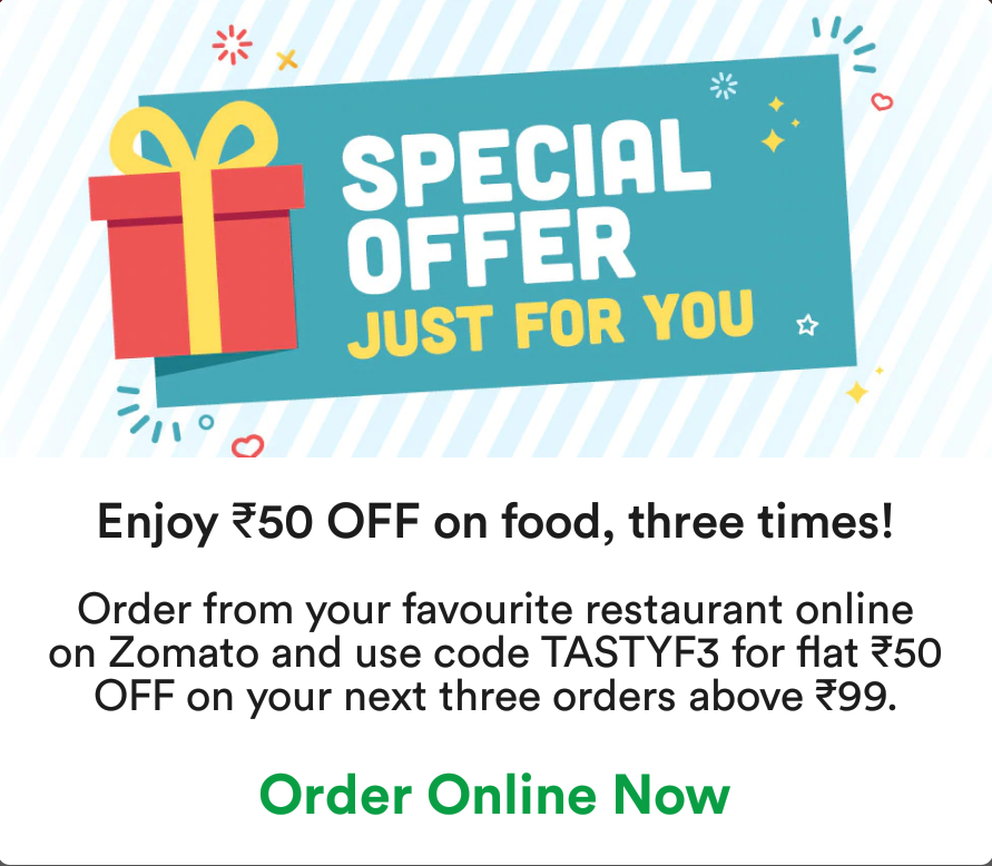 zomato new user offer new50