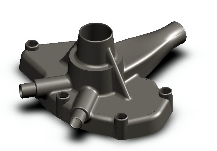 Portafolio de Diseño Técnico con SOLIDWORKS Water Pump Cover