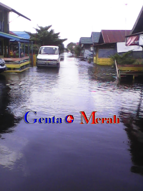 Pemkot Palangkaraya Diam, Ratusan Rumah Terendam Banjir Sungai Kahayan