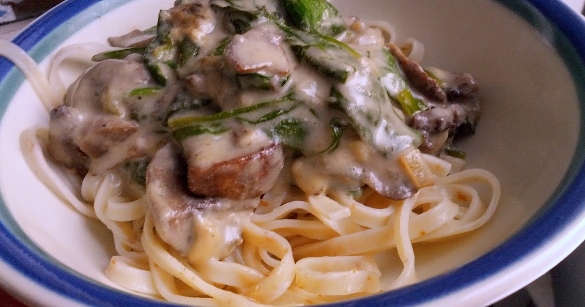 The Vegan Hog Blog Creamy Vegan Mushroom & Spinach Gratin