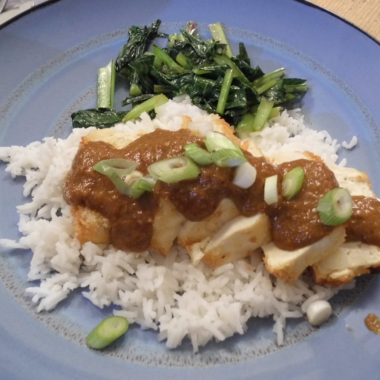 Kate's blog (Reading & Eating) Dinner, 24/2/18 Tofu Coconut Katsu