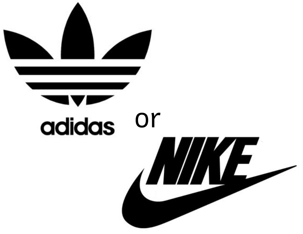 Работы адидас. Nike or adidas. Nike vs adidas. Adidas Nike 2003 2007. Бренды найк адидас.