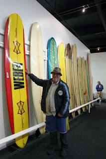 Early Hawaiian redwood plank board - John Mazza Historic Surfboard  Collection - Pepperdine Digital Collections