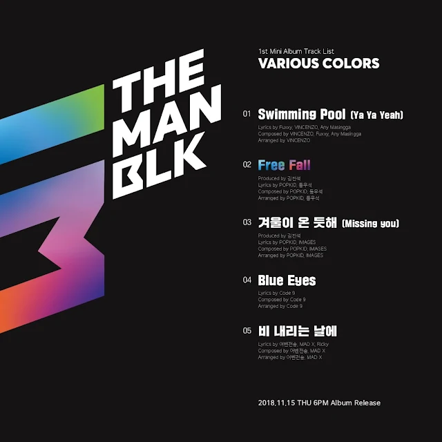 DEBUT THE MAN BLK 더 맨 블랙 Free Fall