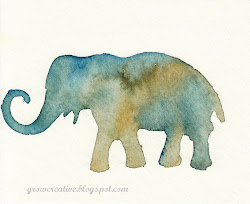 tutorial watercolor watercolors elephant painting stencils stencil stenciled using watercolour easy paintings simple animals animal water paint creative tutorials nice